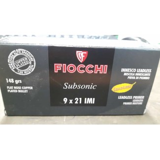 Fiocchi Subsonic Piombo Ramato cal. 9x21
