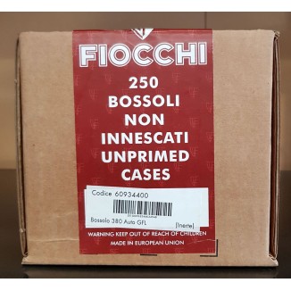 Fiocchi Bossoli Non Innescati cal.380Auto Fiocchi Bossoli Non Innescati cal.380Auto
