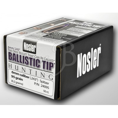 Nosler Ballistic Tip 243" 95 GR SP 24095 cal.6 mm